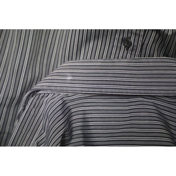 Gucci Striped Button Down Shirt in Navy Blue Cotton - Picture 6 of 7